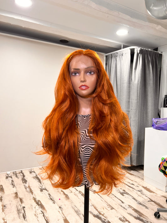 Copper T Lace Synthetic Wig