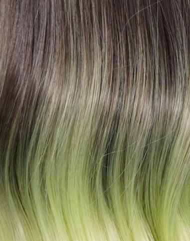 Neon Green Ombre Synthetic Wig Sandra