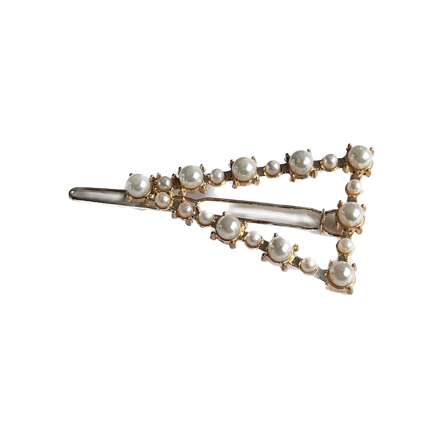 Triangle Pearl Hair Clip